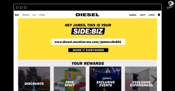 디젤 SIDE:BIZ 캠페인 홈페이지